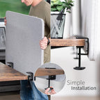 VIVO Clamp-on Privacy Panels 60 x 24 inch, 24 x 24 inch, Sound Absorbing - Image 8
