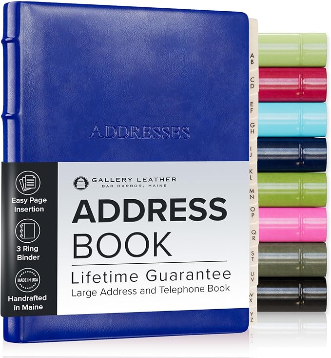 Gallery Leather Desk Address Book by GalleryLeather