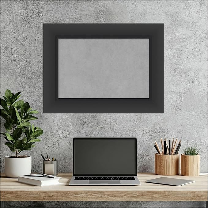 Amanti Art Black Framed Magnetic Board 17x23 Small Vision Board - Image 6