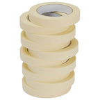 Lichamp Masking Tape 10 Pack General Purpose Beige White Color, 0.75 inch x 55 - Image 5