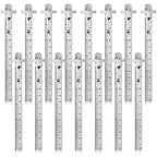 20 Pieces 6 Inch 15 cm Pocket Ruler Flexible Precision Stainless Steel Ruler by Frienda