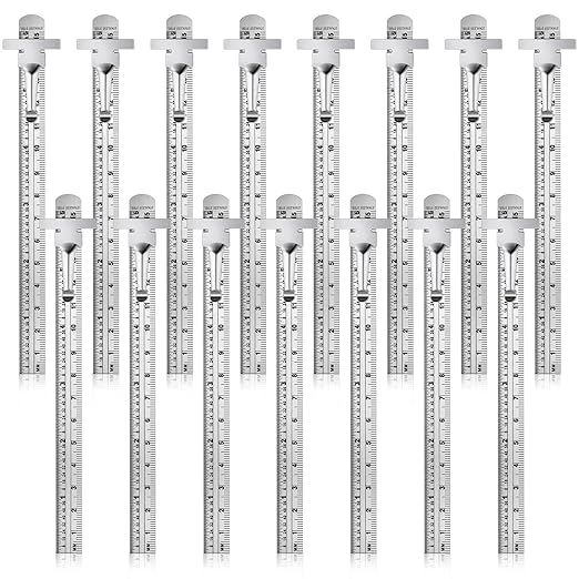 20 Pieces 6 Inch 15 cm Pocket Ruler Flexible Precision Stainless Steel Ruler by Frienda