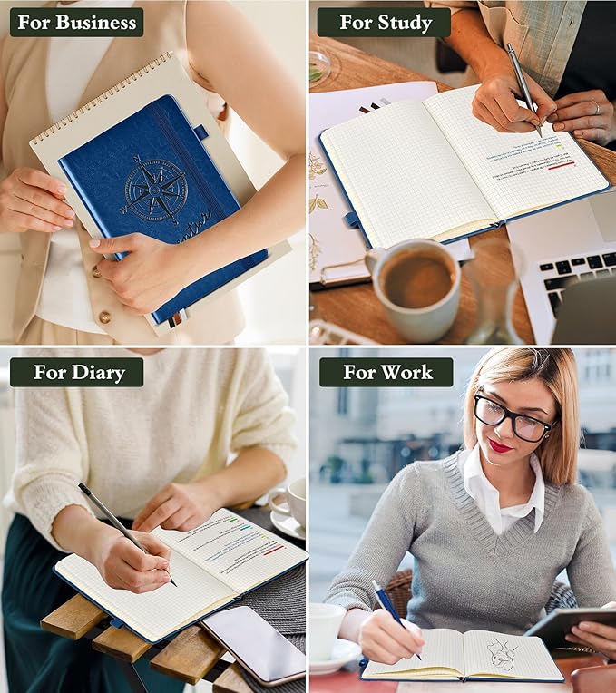 PAIBAS Graph Notebook for Women Men, 160 Pages Grid Paper, Graphing Notebooks - Image 8