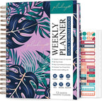 PLANBERRY Large Hourly Schedule Planner Premium – Undated Organizer by PLANBERRY