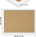 FEBSNOW Cork Board Bulletin Board 15.7 x 12 Inches - Image 2
