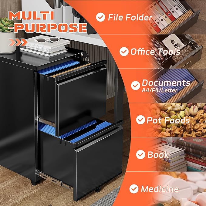 INTERGREAT Mobile File Cabinet - Image 6