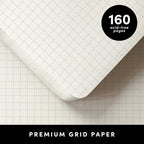 PAPERAGE Graph Paper Journal Notebook, 160 Pages, Medium 5.6 in x 8 in - Image 4