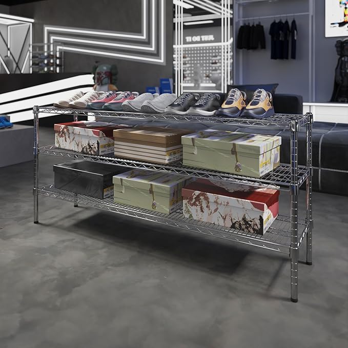 Regal Altair 14" Deep x 60" Wide x 27" Height Wire Shelving Kit | 3-Tier | NSF - Image 2