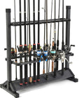 24-rod aluminum fishing rod holder, fishing pole holders, main product view
