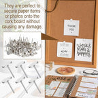 100 Pcs Heavy Duty Thumb Tacks, 7/16 Inch Flat Head Carpet Tacks, Decorative - Image 7