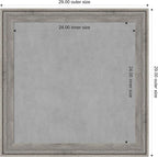 Amanti Art Grey Framed Magnetic Board 29x29 Medium Vision Board - Image 3