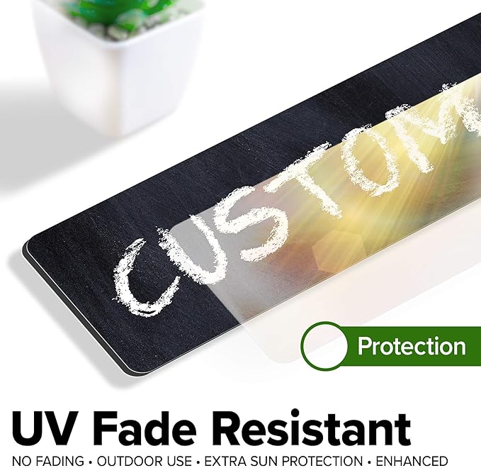 Custom Sign, Custom Street Sign, 11 Font Colors, 13 Font Styles, 4 Hole Options - Image 5