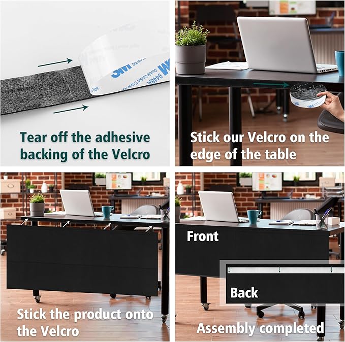 EcoBrisa 60" Under Desk Privacy Panel - Image 4