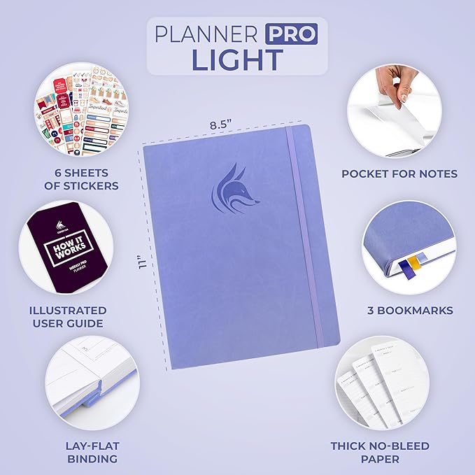 Clever Fox Planner PRO Light – Weekly & Monthly Life Planner to Increase - Image 2