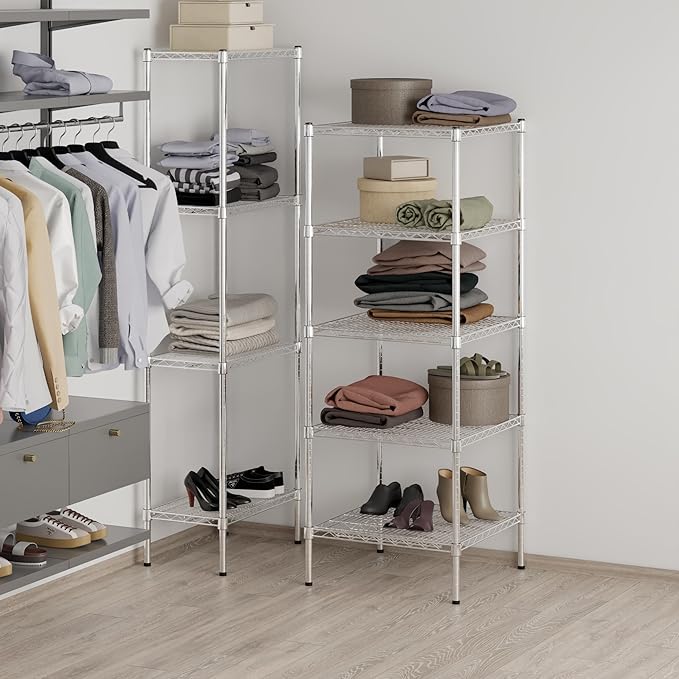 Regal Altair 24" Deep x 24" Wide x 64" Height Wire Shelving Kit | 5-Tier | NSF - Image 7