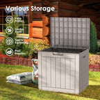 TARKARI 35 Gallon Lockable Resin Deck Box, Waterproof & UV-Resistant Outdoor - Image 3