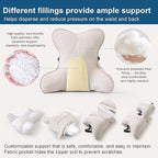 Ailuteie Lumbar Support Pillow – Multi-Functional Ergonomic Back Cushion - Image 3