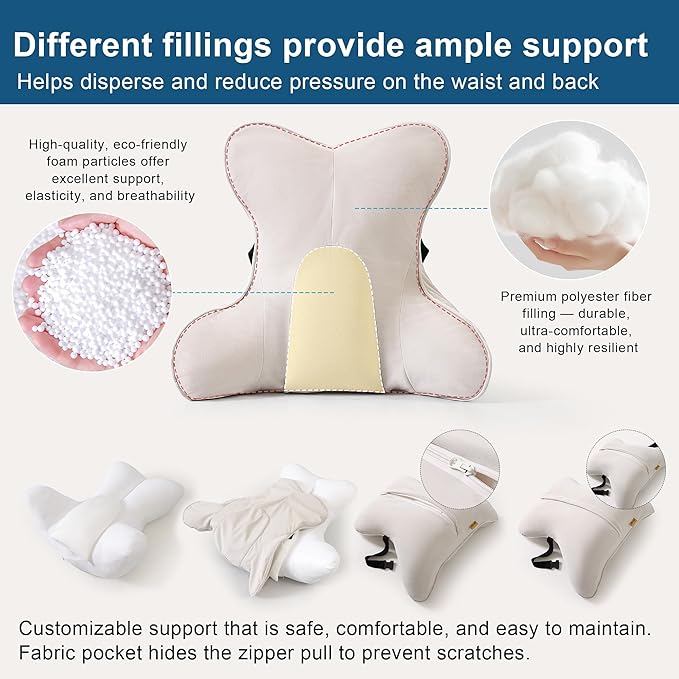 Ailuteie Lumbar Support Pillow – Multi-Functional Ergonomic Back Cushion - Image 3