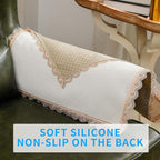 MINJIATEX Couch arm Covers, Non-Slip lace Sofa arm Covers Set of 2 Washable - Image 3