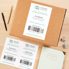 Avery Half-Sheet Printable Shipping Labels, 5.5" x 8.5" Customizable Stickers, White, 20 Blank Mailing Labels, Great for Mailing, Shipping, Organizing, and More (18126) (Pack of 5)