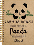 VNWEK Cute Panda Always Be Yourself Unless You Can Be a Panda Spiral Notebook by VNWEK