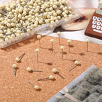 WILLBOND 500 Pack Map Push Pins Map Tacks Small Round Head Push Pins Thumb Tacks - Image 4