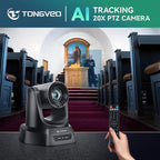 TONGVEO 4K AI PTZ Camera with Auto Tracking and 20X Optical Zoom, Conference - Image 2