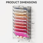 Lavatino 10-Tier Hanging Wall File Folders Organizer - Image 4