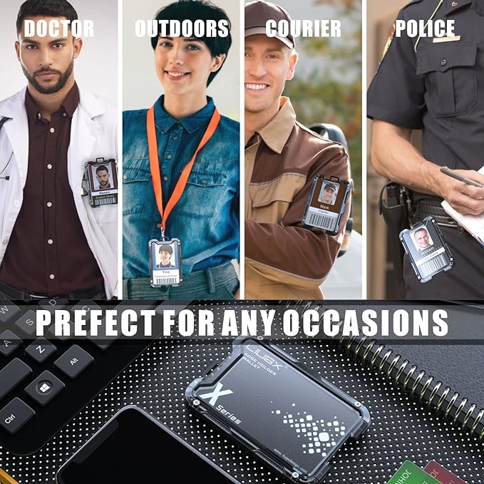 LIUGX Carbon Fiber Badge Holder, ID Card Holder - Image 5
