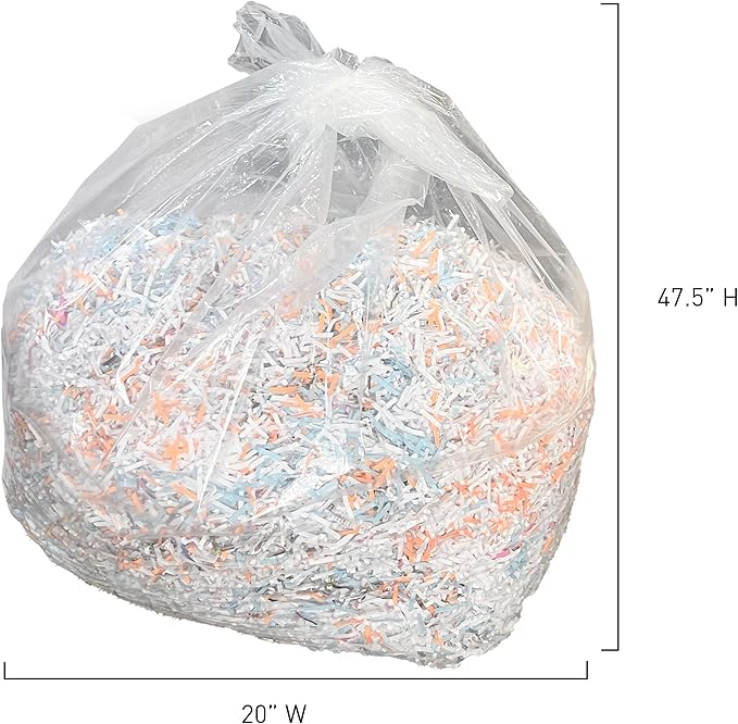 IDEAL Maintenance Combo Pack AC0920H Heavy-Duty Shredder Bags 20”x47”, Case of - Image 8