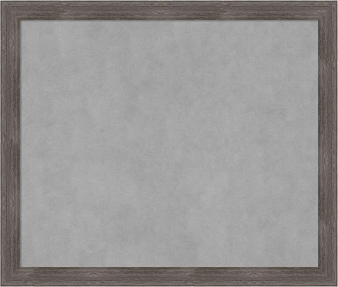 Amanti Art Grey Framed Magnetic Board 23x27 Medium Vision Board by AmantiArt