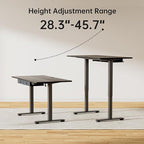 Agilestic Standing Desk with 2 Drawers, Adjustable Height Electric Desk with - Image 7
