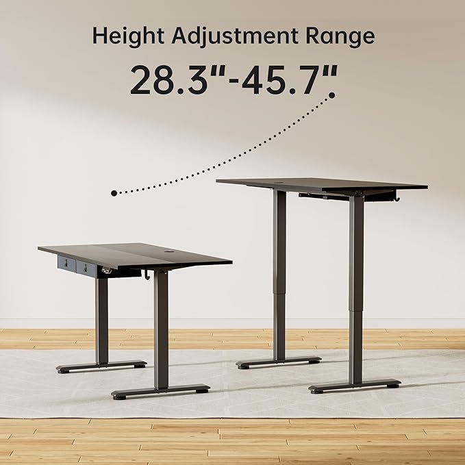 Agilestic Standing Desk with 2 Drawers, Adjustable Height Electric Desk with - Image 7