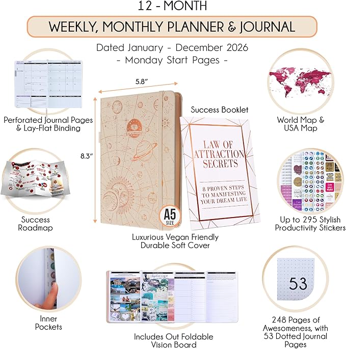 Law of Attraction Planner 2026 Deluxe - Image 2