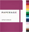 PAPERAGE Dotted Journal Notebook, 160 Pages, Medium 5.6 in x 8 in by PAPERAGE