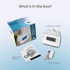 homedics dual alarm digital fm clock radio time, package contents