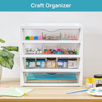 Vtopmart Clear Desk Organizer, 4-Tier Assemble Desktop File Organizer - Image 7