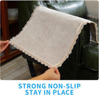 MINJIATEX Couch arm Covers, Non-Slip lace Sofa arm Covers Set of 2 Washable - Image 4