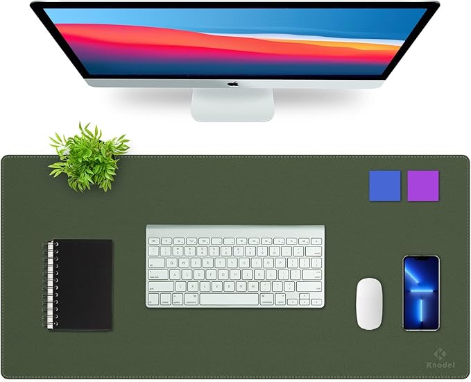 K KNODEL Desk Mat, Dual-Sided Office Desk Pad, Waterproof Desk Mat by K+KNODEL