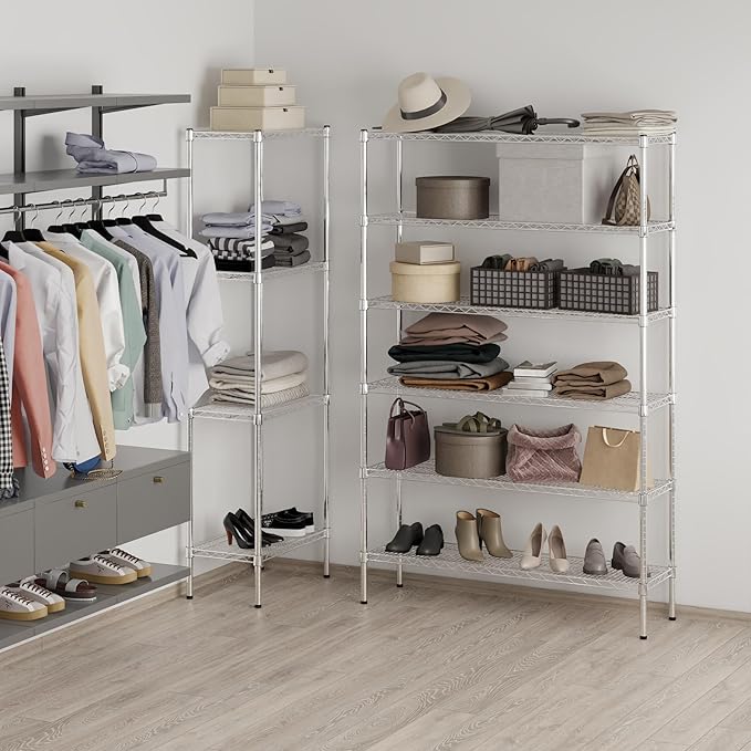 Regal Altair 14" Deep x 48" Wide x 74" Height Wire Shelving Kit | 6-Tier | NSF - Image 7
