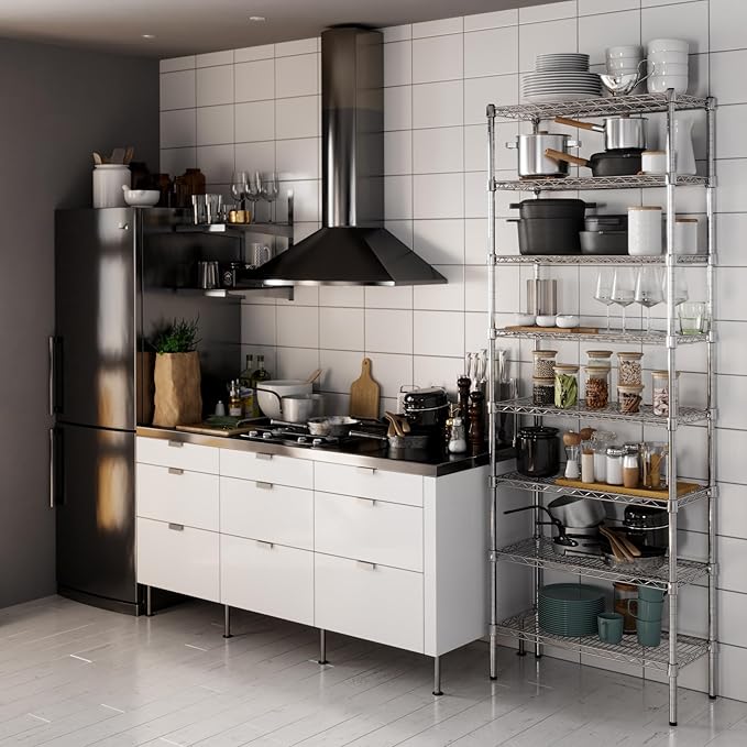 Regal Altair 14" Deep x 30" Wide x 86" Height Wire Shelving Kit | 8-Tier | NSF - Image 2
