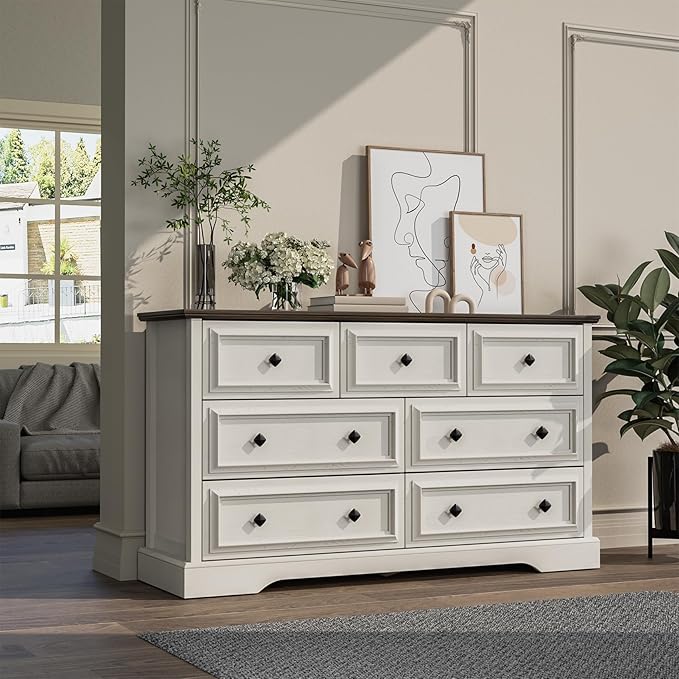 VVFLU Farmhouse 7 Drawer Dresser - Image 3