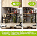 BMOSU Kitchen Corner Shelf Countertop Organizer - Image 4