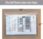 BEUYI Clear 9.5'' x 6.7'' Packing List Envelopes, Adhesive Shipping Label - Image 3