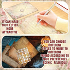 TaoBary 160 Pcs Stationery Paper Set 50 Double Sided Stationery Papers - Image 5