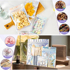 100pcs Holographic Bags, 5.5x7.8 inch Resealable Zipper bags - Image 2