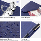 Ospelelf Leather Mini Binder Vintage Hardcover 2 Inch Rings, Professional Small - Image 4
