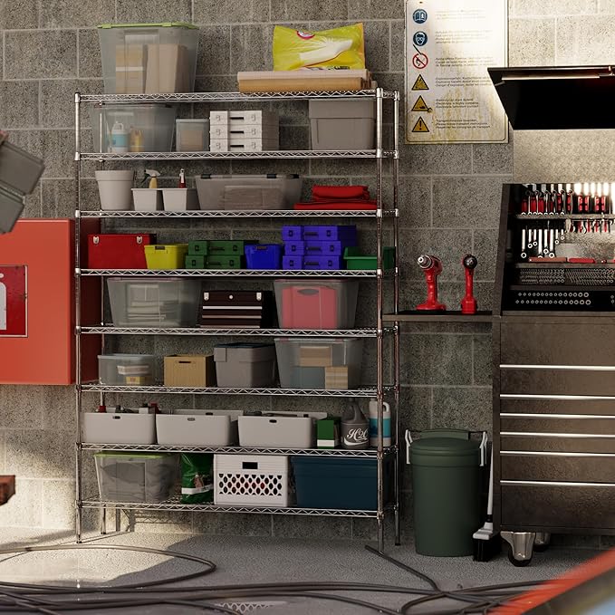 Regal Altair 14" Deep x 60" Wide x 86" Height Wire Shelving Kit | 8-Tier | NSF - Image 7