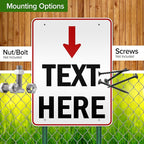 Custom Arrow, Custom Directional Sign, Arrow Down Sign, 36x48 Inches, Reflective - Image 5