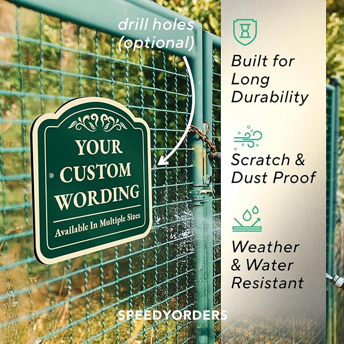 Custom Decorative Outdoor Metal Sign - Image 6